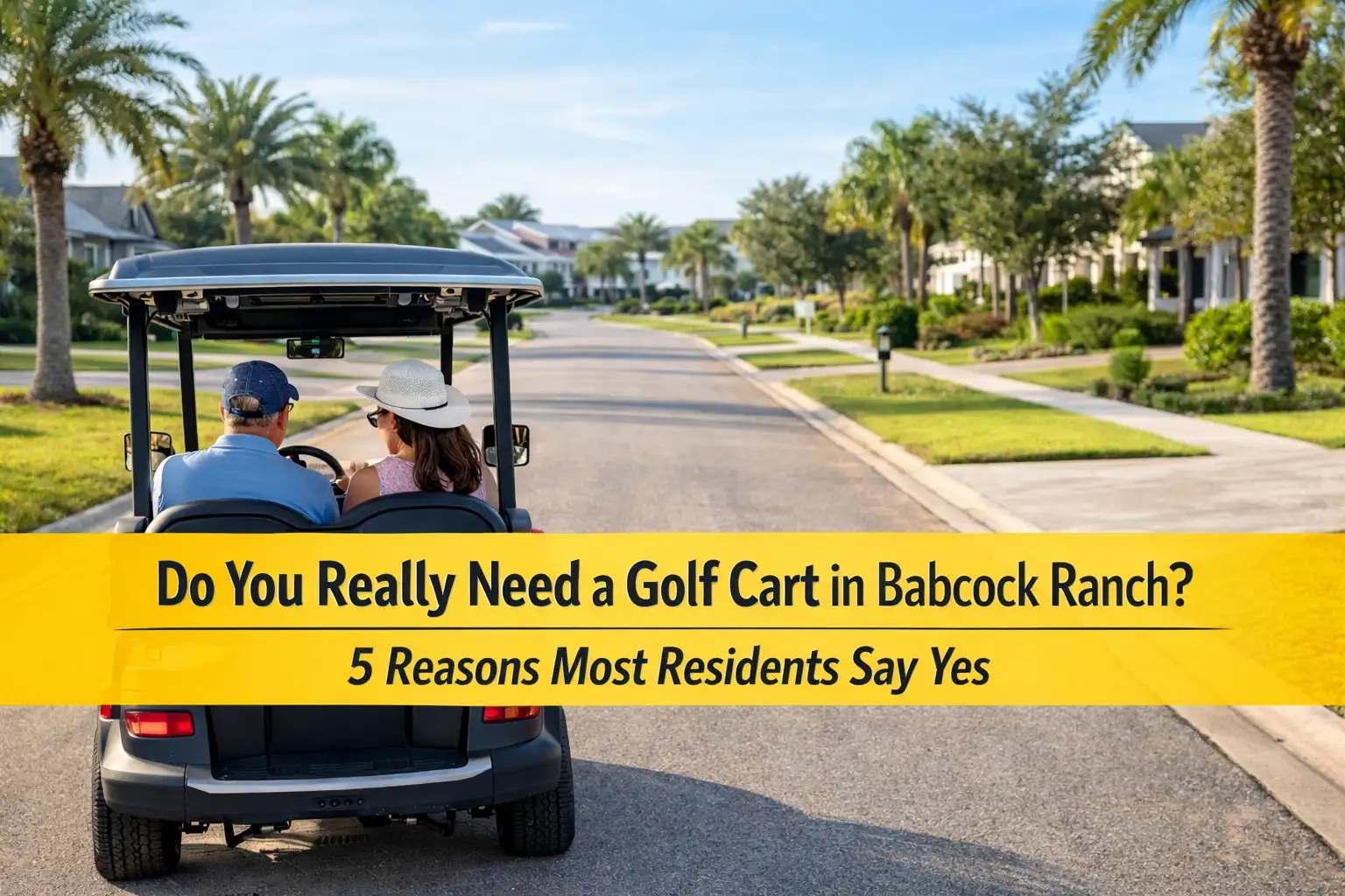 Do You Really Need a Golf Cart in Babcock Ranch?